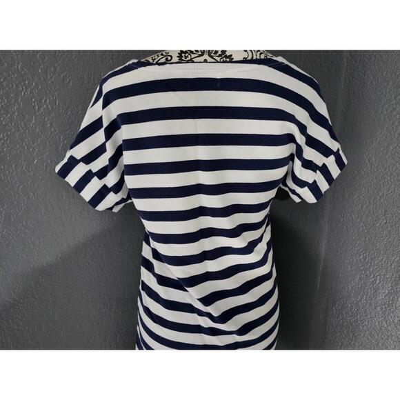 Women's Vineyard Vines Striped Dress Short Sleeve Red White Blue Size X Small - Picture 13 of 13